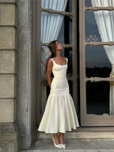 Langes Camisole-Sommerkleid mit Rüschen